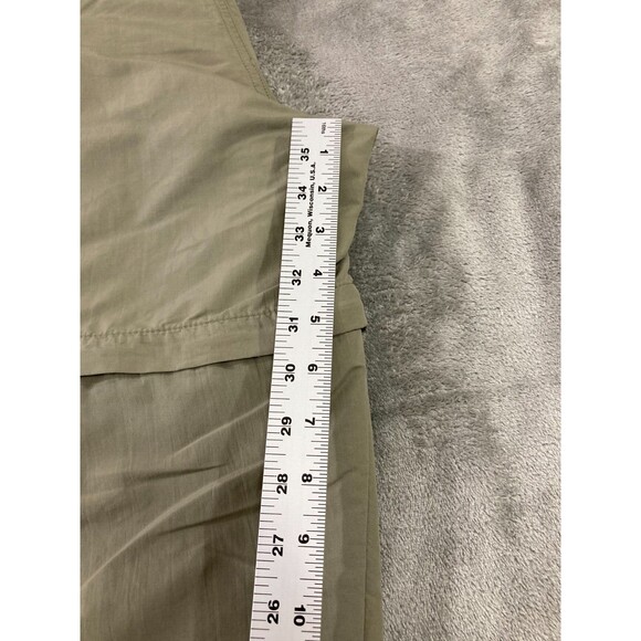 LL Bean Convertible Pants Men’s Large Reg Green Zip-Off Shorts Hiking Outdoors - Picture 13 of 15